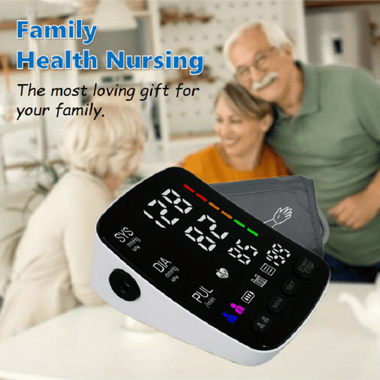 Automatic Blood Pressure Monitor For Home Use with Large Color Screen, Easy To Read; With Extral Large Blood Pressure Cuff